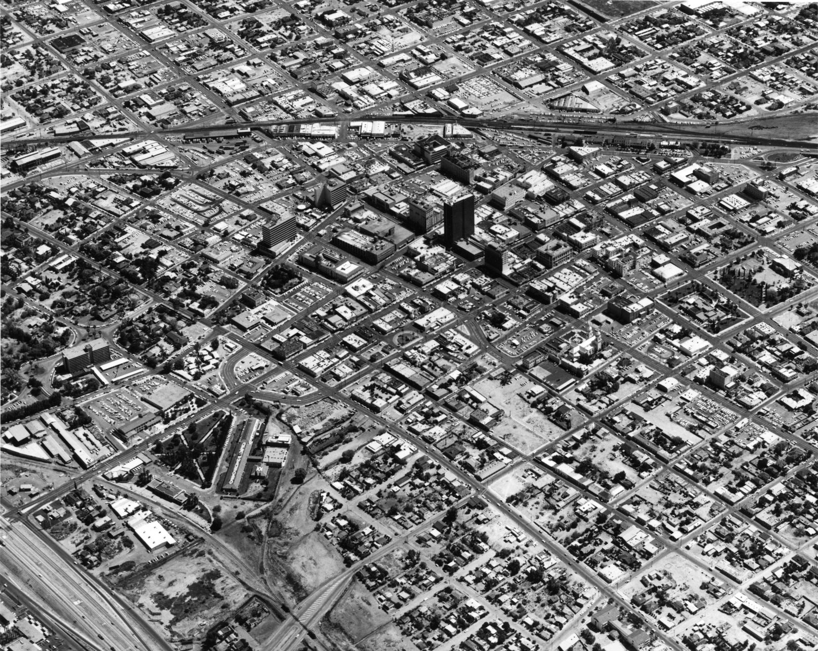 Historic archive aerial photos of Tucson